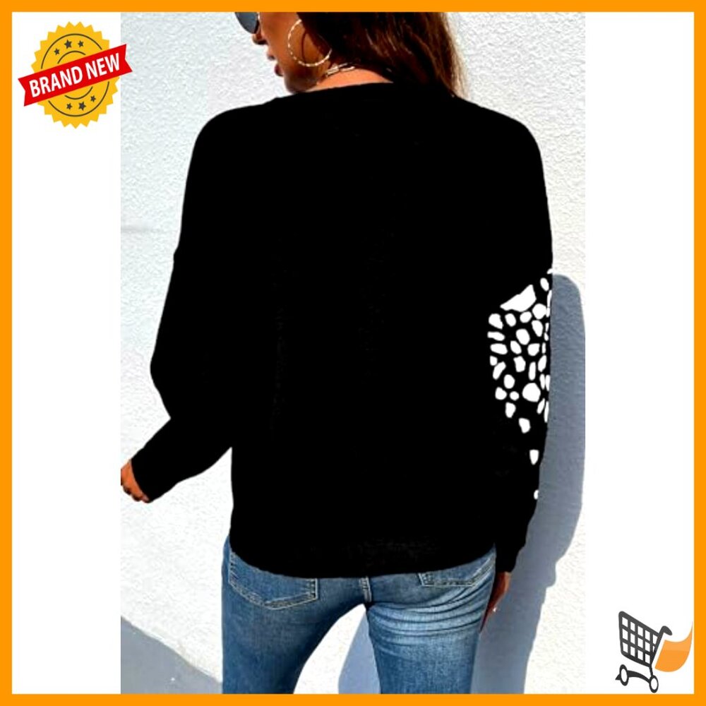 Cropped Pullover Sweater Floral Patchwork Knitted… - image 6